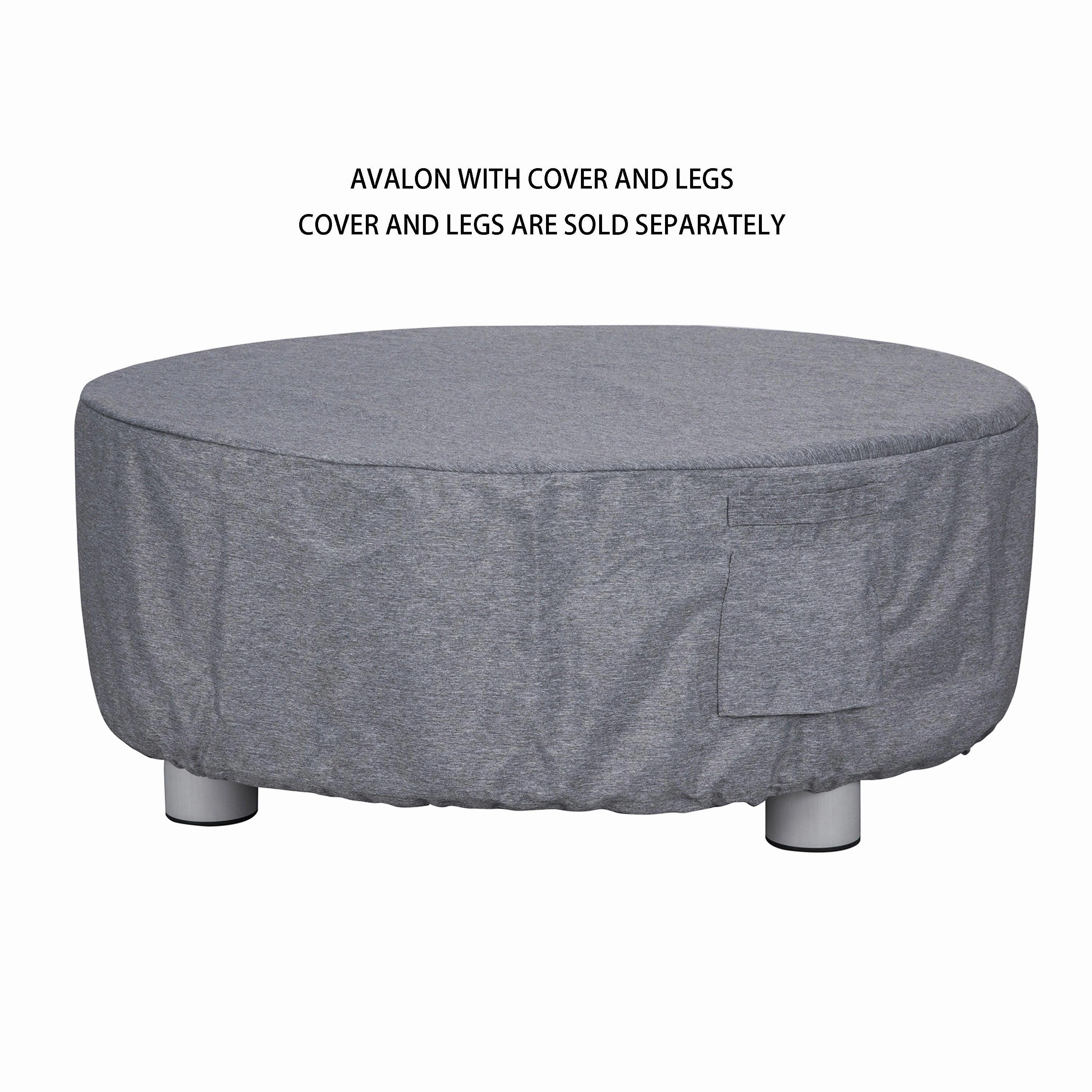 PyroMania Fire - Avalon Round Concrete Fire Pit Table