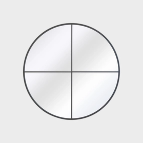 Quartet - Black Round Wall Mirroroutdoor garden decorative ornaments