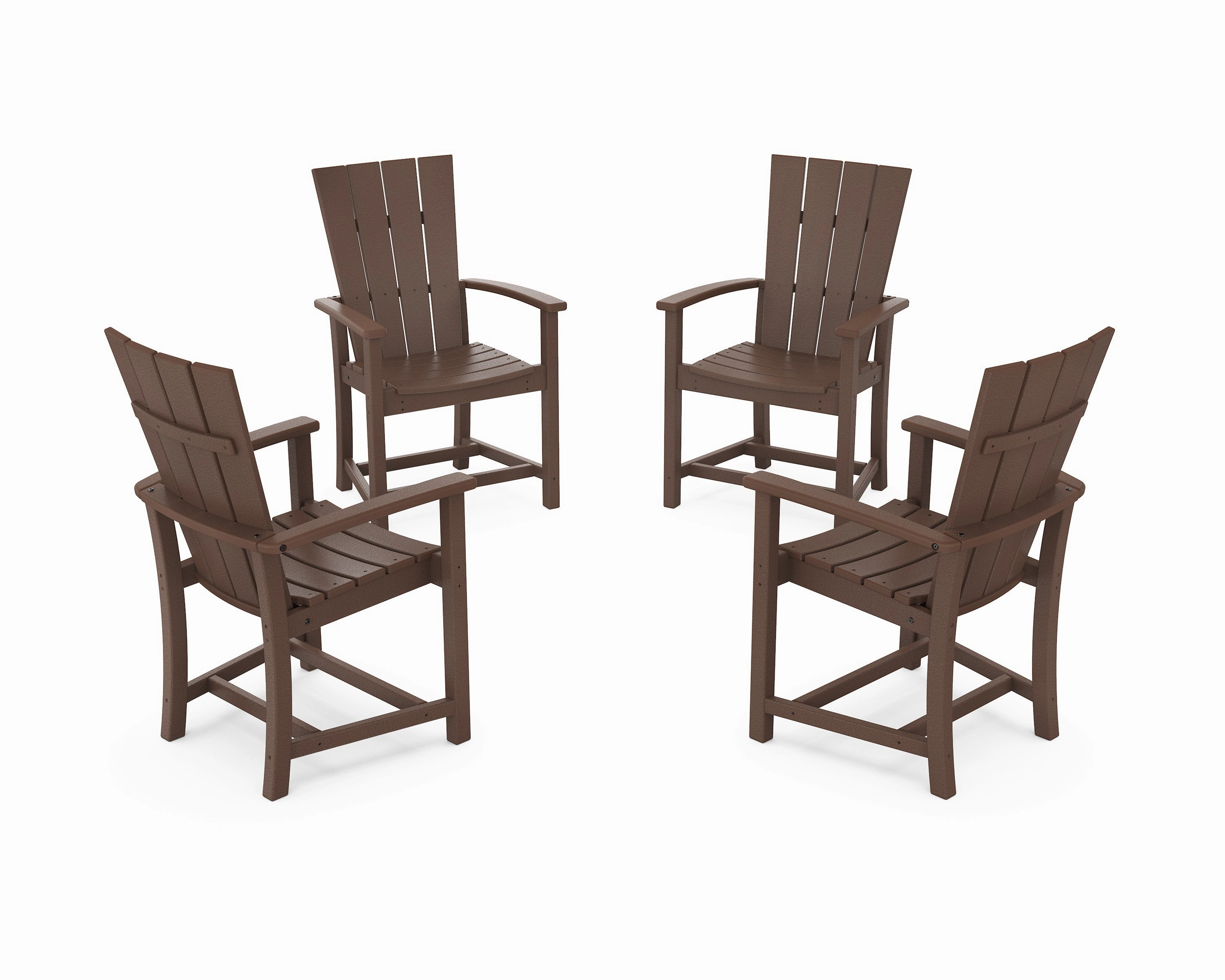 Quattro 4-Piece Upright Adirondack Conversation Set