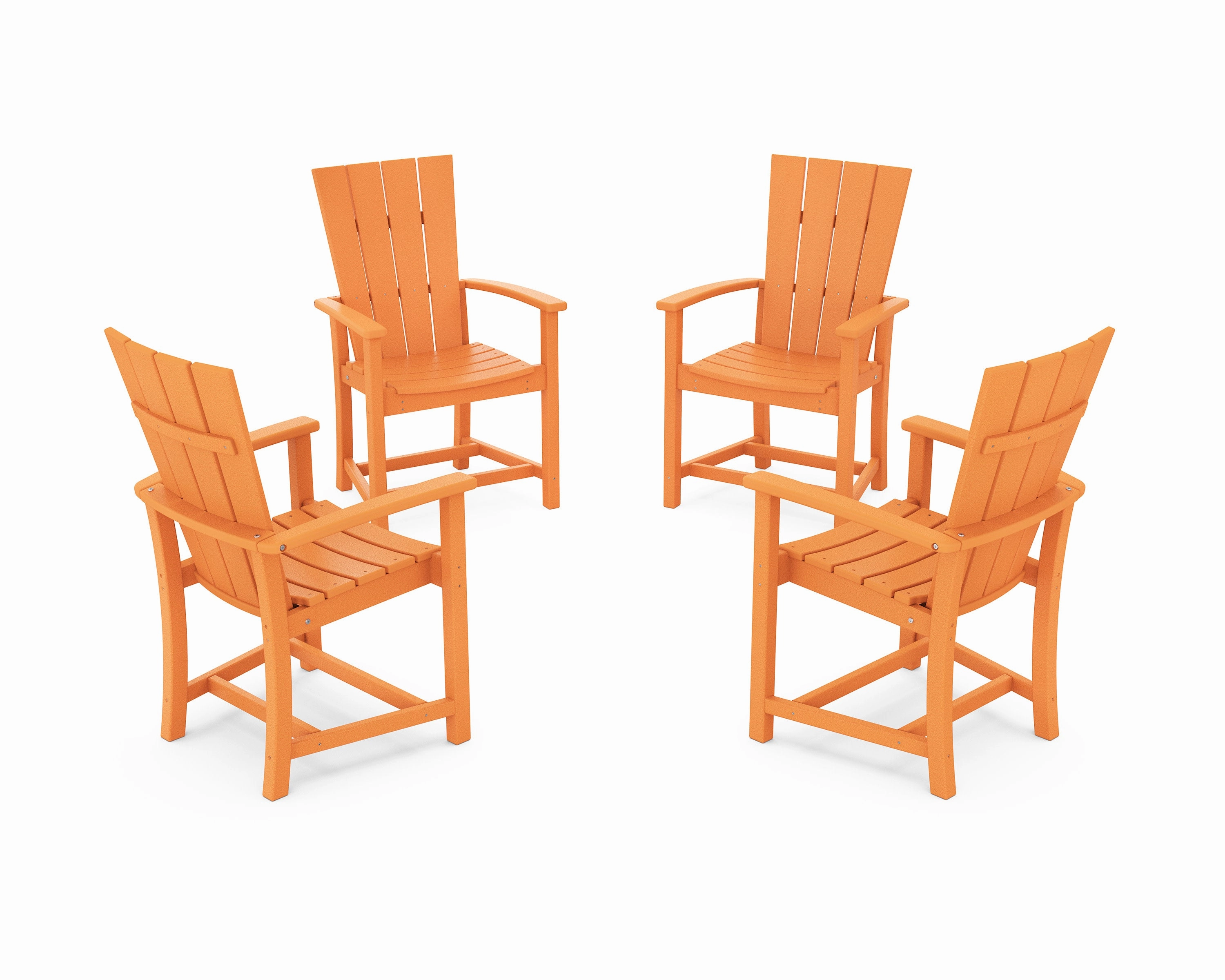 Quattro 4-Piece Upright Adirondack Conversation Set