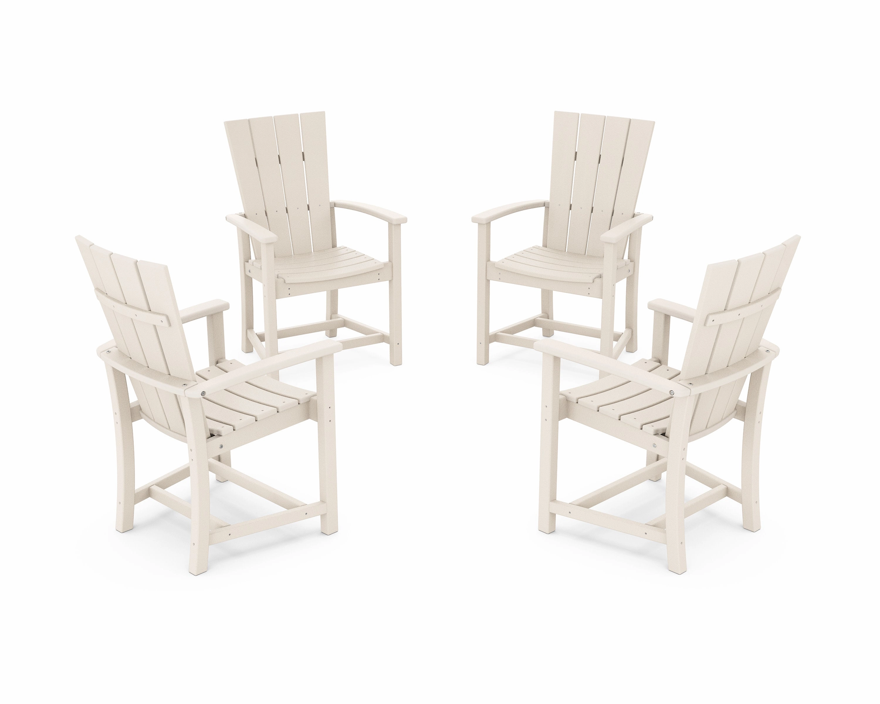 Quattro 4-Piece Upright Adirondack Conversation Set
