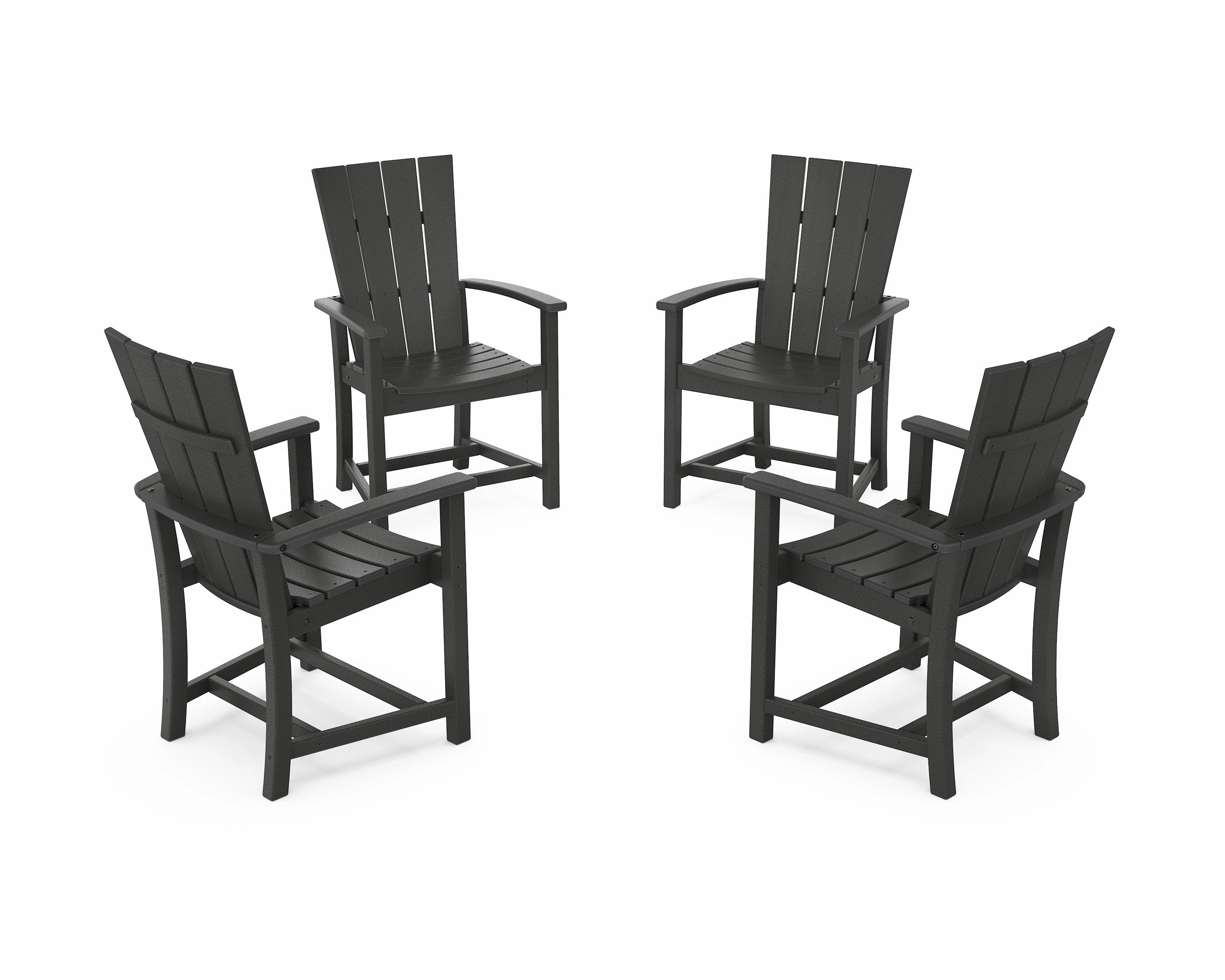 Quattro 4-Piece Upright Adirondack Conversation Set