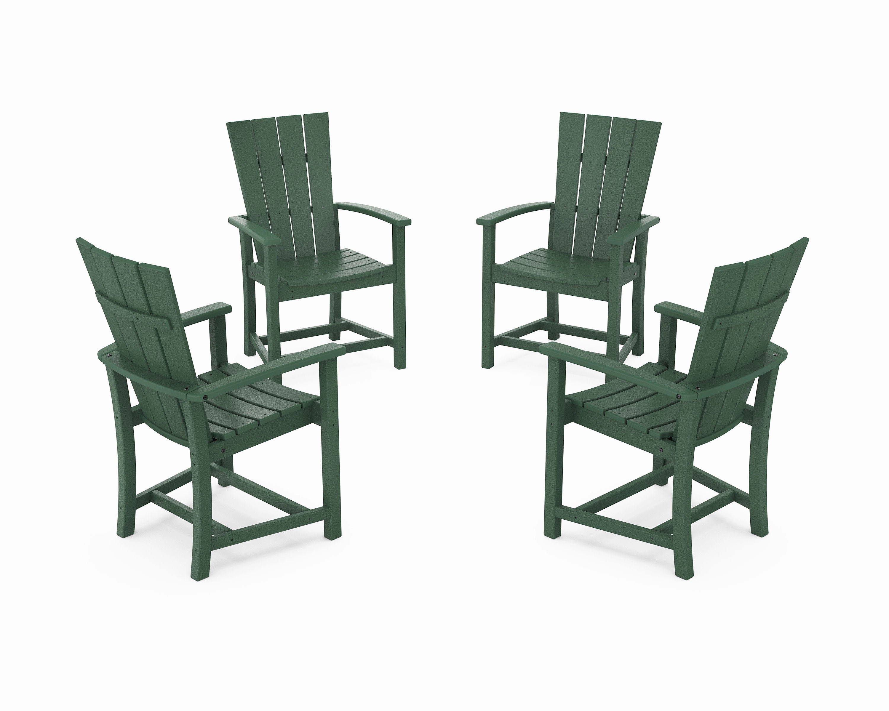 Quattro 4-Piece Upright Adirondack Conversation Set