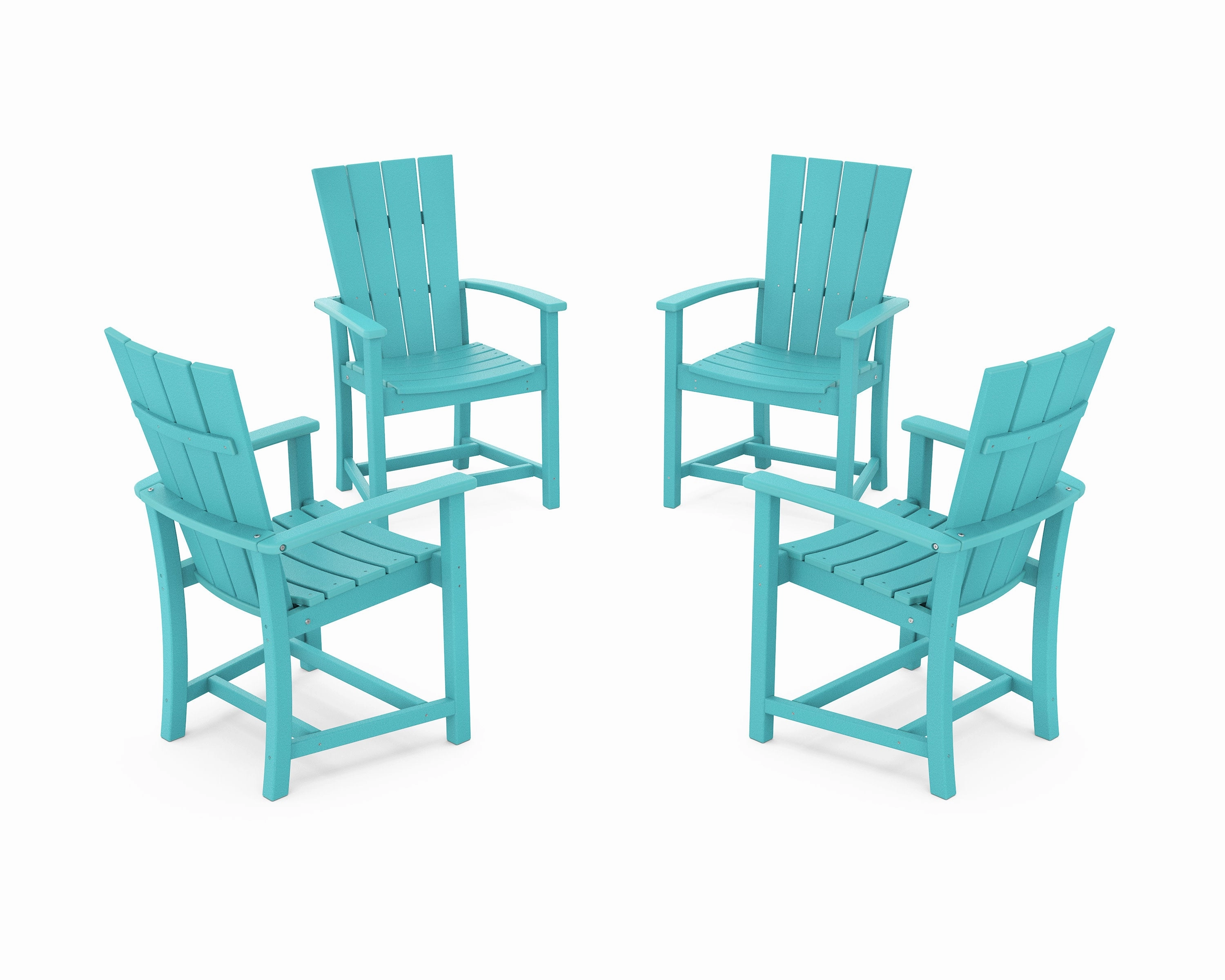 Quattro 4-Piece Upright Adirondack Conversation Set