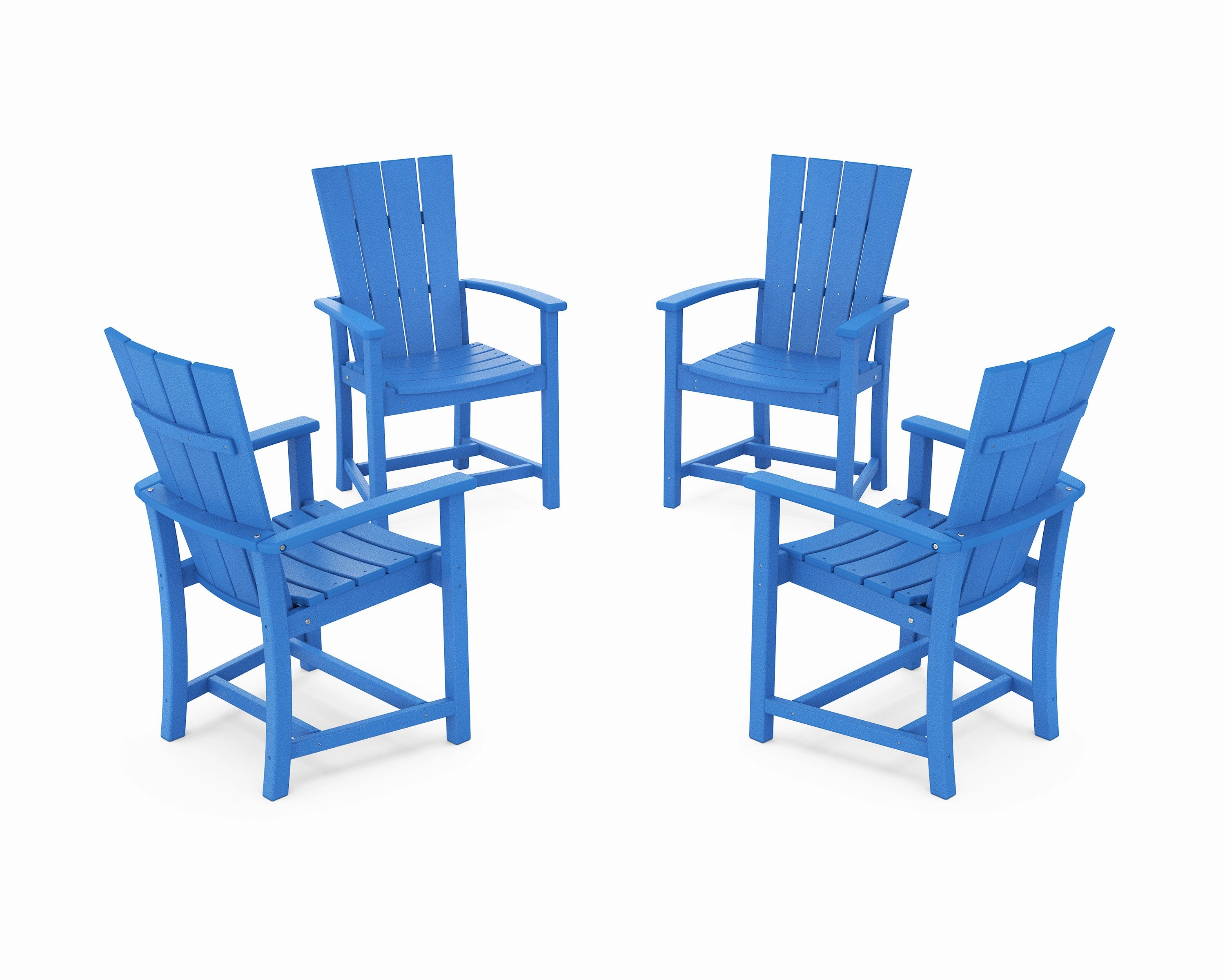 Quattro 4-Piece Upright Adirondack Conversation Set