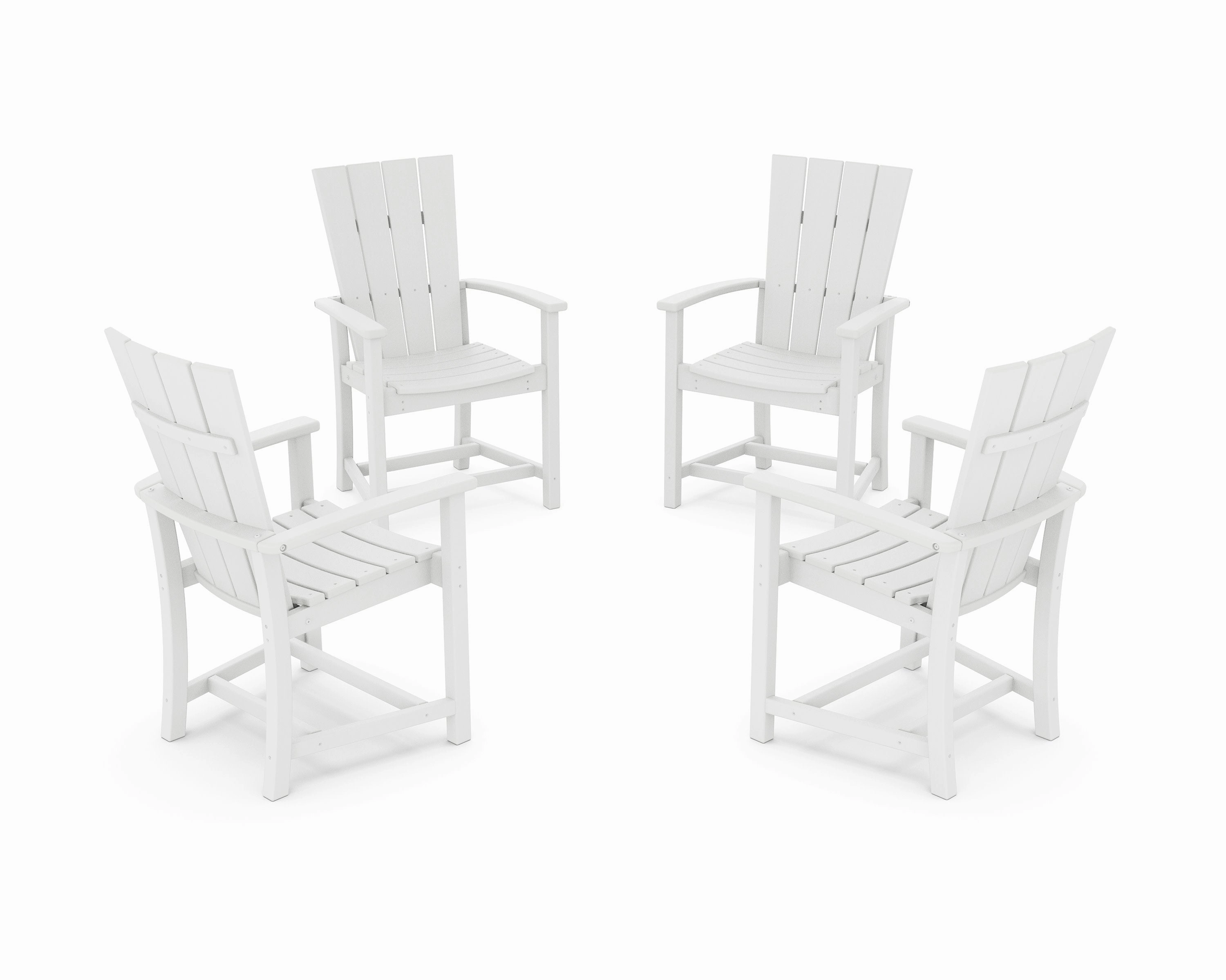 Quattro 4-Piece Upright Adirondack Conversation Set