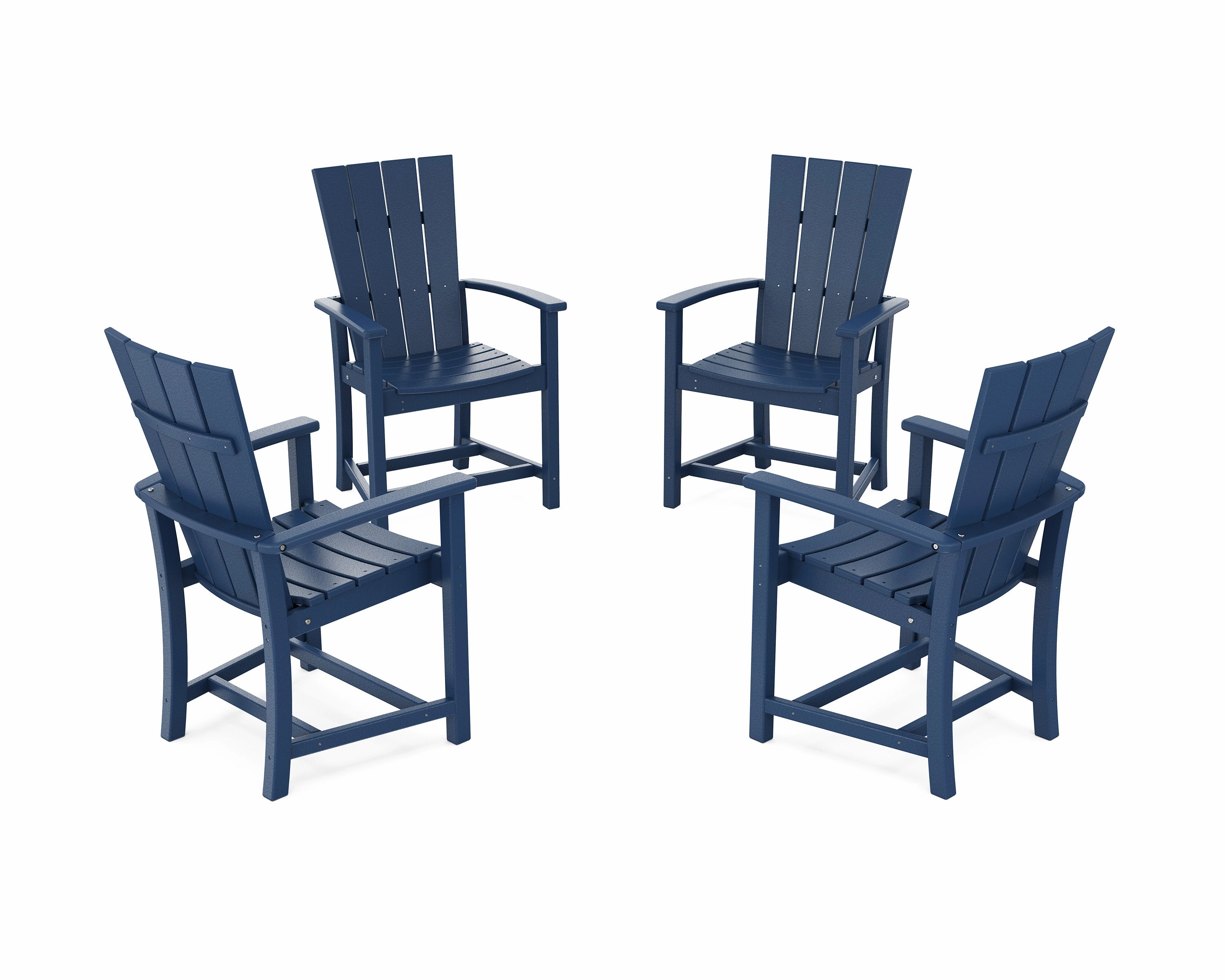 Quattro 4-Piece Upright Adirondack Conversation Set