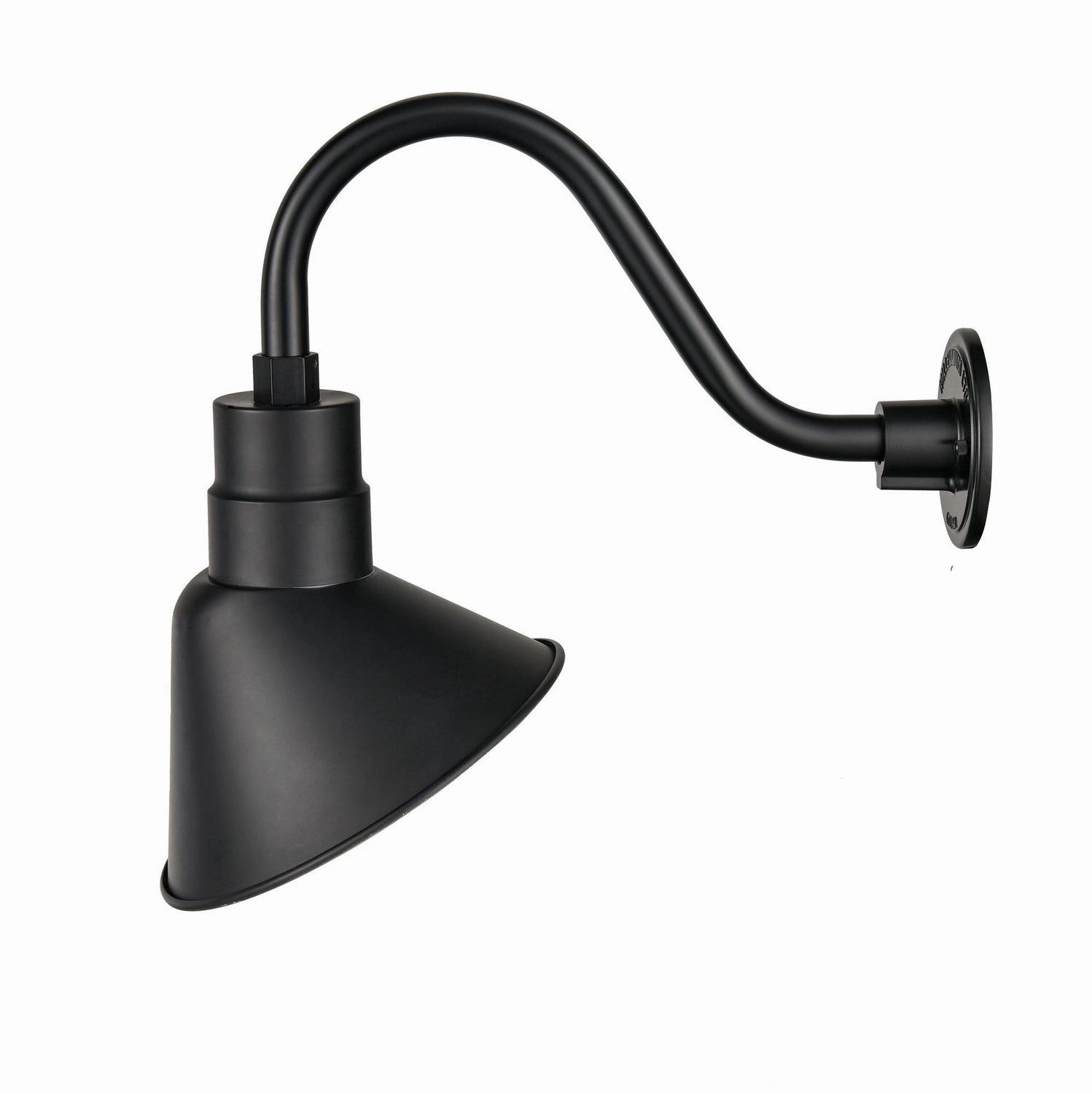 R Series LED Angle Shade Satin BlackOutdoor wall sconces with motion sensor