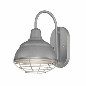 R Series One Light Wall Bracket GalvanizedOutdoor wall sconces with motion sensor