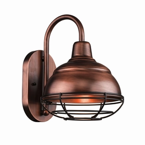 R Series One Light Wall Bracket Natural CopperOutdoor wall sconces with motion sensor