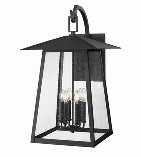 Rainer Six Light Outdoor Wall Light BlackOutdoor wall sconces with motion sensor