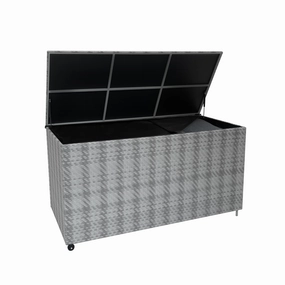 Rattan Cushion Storage Box 700L - Greyoutdoor patio furniture set