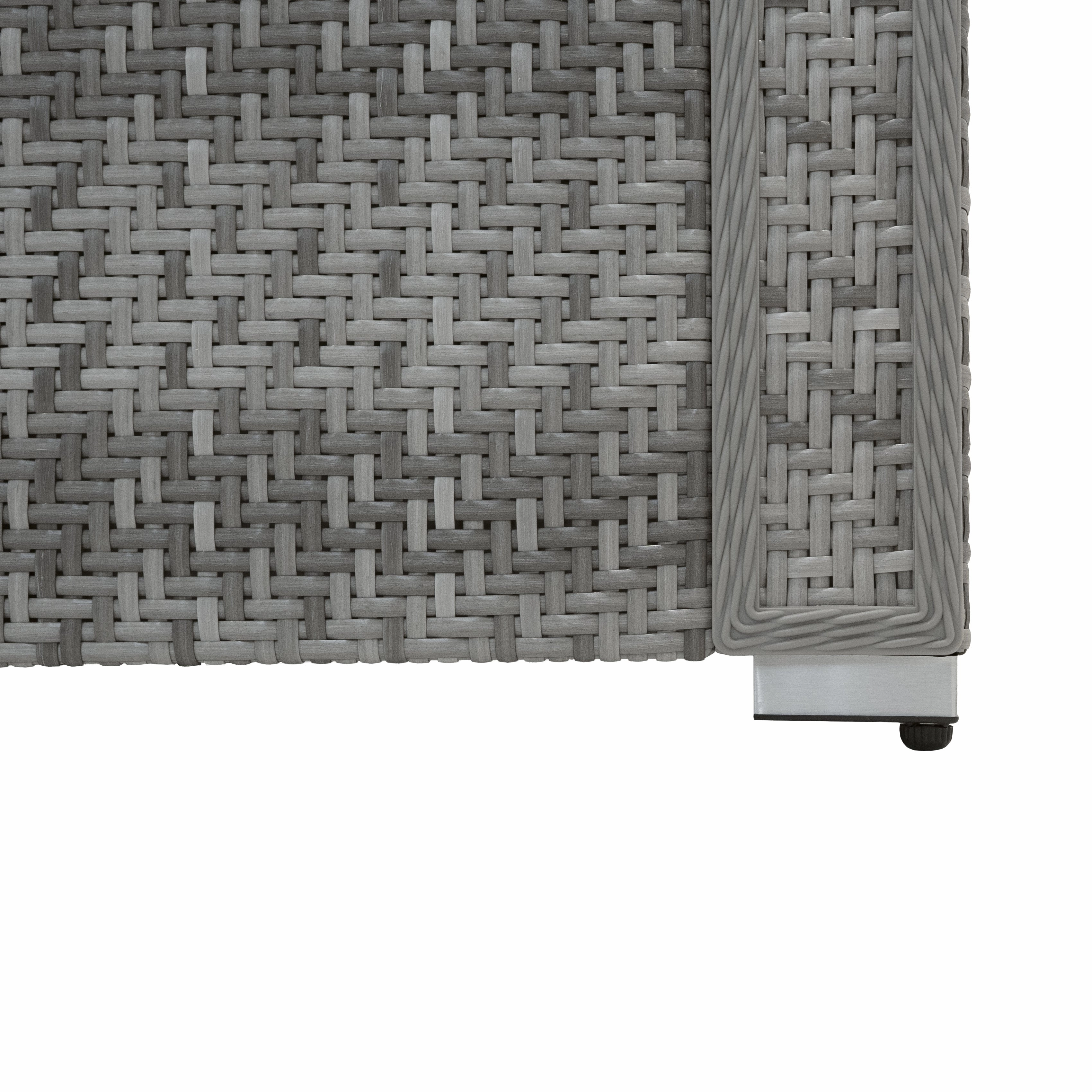 Rattan Modular 7 Piece Furniture Set - Grey