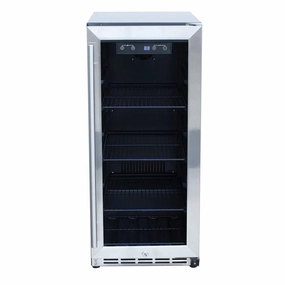 RCS 15-Inch Refrigerator with Glass Window REFR5 outdoor beverage cooler with wheels