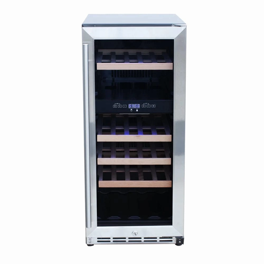 RCS 15-Inch Wine Cooler with Glass Window RWC1 outdoor beverage cooler with wheels
