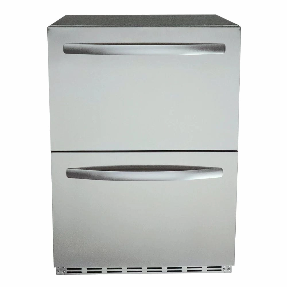 RCS 24-Inch 5.3 Cu. Ft. Outdoor Rated Dual Drawer Refrigerator REFR4 outdoor beverage cooler with wheels