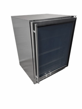 RCS 24-inch 5.6 Cu. Ft. UL Refrigerator with Glass Door REFR2B outdoor beverage cooler with wheels