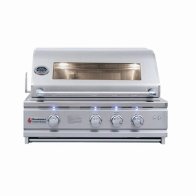 RCS Cutlass Pro Series 30" Built-in Grill with Window RON30AW large capacity charcoal BBQ grills