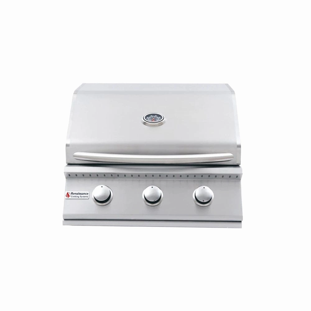 RCS Premier 26" Built-in Grill RJC26A large capacity charcoal BBQ grills
