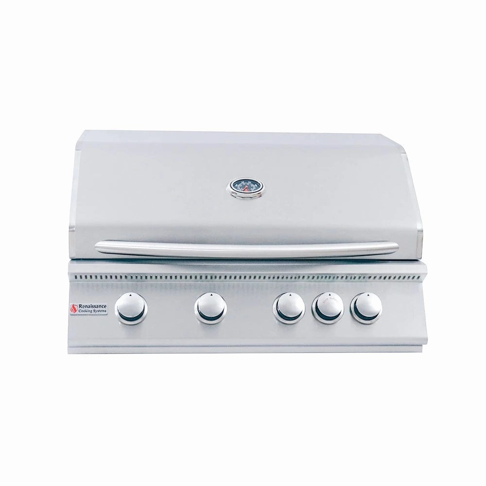 RCS Premier 32" Built-in Grill RJC32A large capacity charcoal BBQ grills