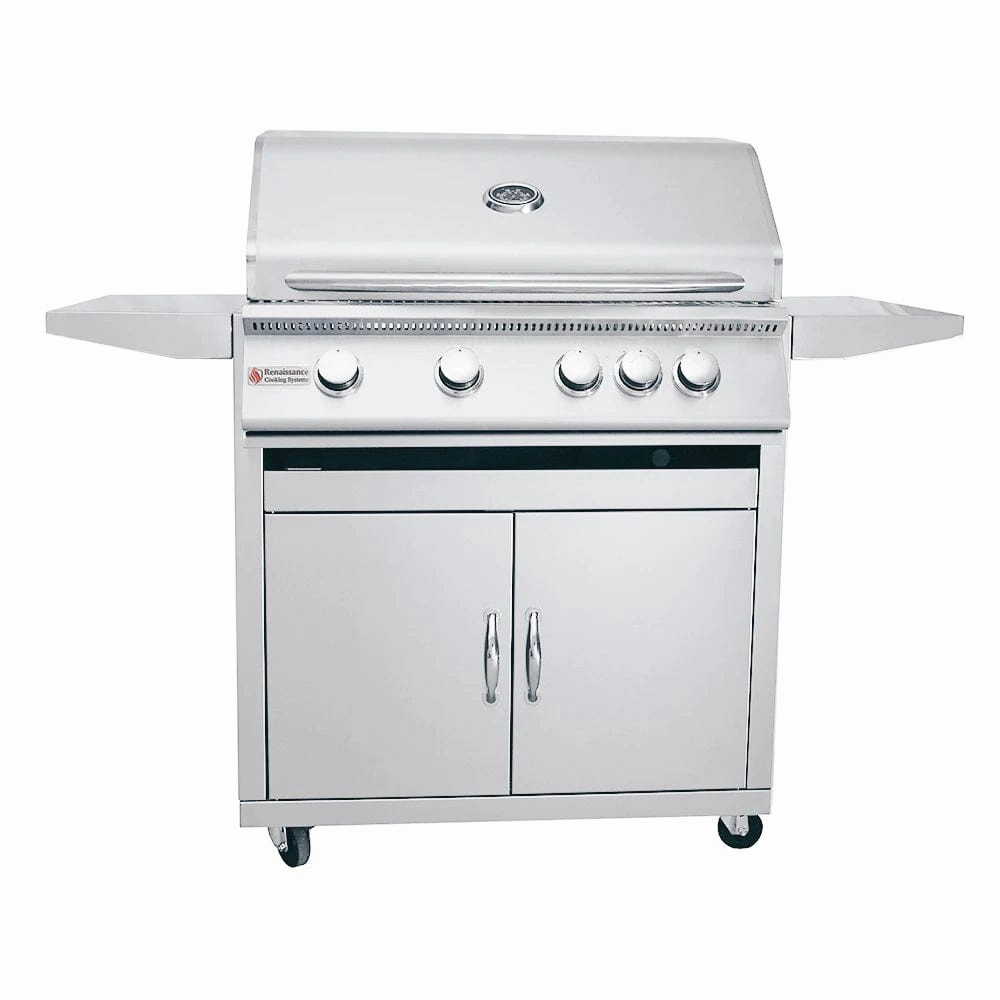 RCS Premier 32" Freestanding Grill RJC32A CK professional outdoor BBQ grill set