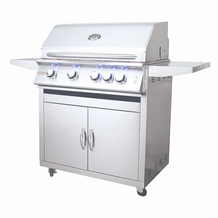 RCS Premier 32" L Freestanding Grill with LED Lights RJC32AL CK