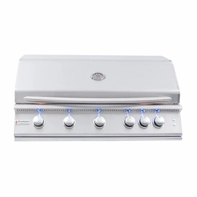 RCS Premier 40" Built-in Grill with LED Lights RJC40AL large capacity charcoal BBQ grills