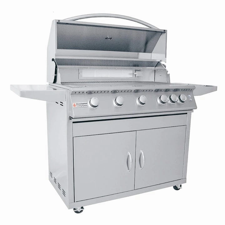 RCS Premier 40" L Freestanding Grill with LED Lights RJC40AL CK