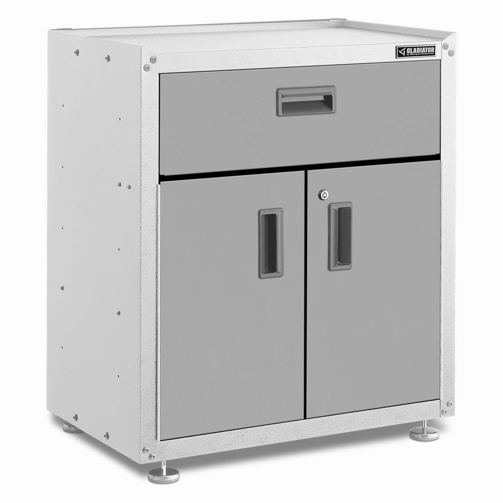 Ready-to-assemble 3/4-door Modular Gearbox - Gray Slate Storage Solution