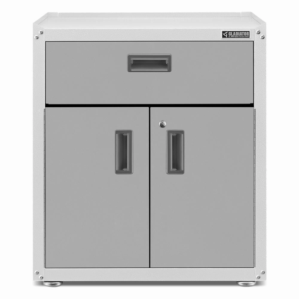 Ready-to-assemble 3/4-door Modular Gearbox - Gray Slate Storage Solution large capacity outdoor storage box