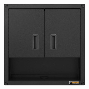 Ready-to-assemble 3/4 Door Wall Gearbox - Hammered Granite Storage Solution large capacity outdoor storage box