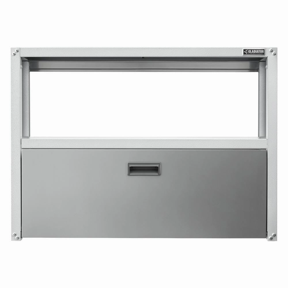 Ready-to-assemble Foldaway Work Station - Gray Slate Storage Solution large capacity outdoor storage box