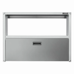 Ready-to-assemble Foldaway Work Station - Gray Slate Storage Solution large capacity outdoor storage box