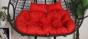 Red Cushion for Double Seater Hanging Egg Chairthick cushion for outdoor egg chair