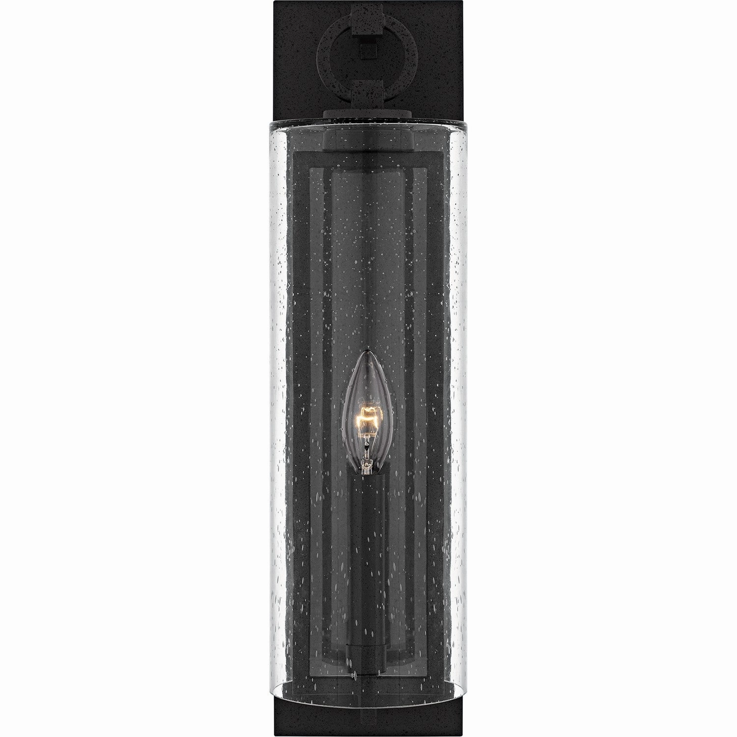 Redan One Light Outdoor Wall Lantern Stone Black