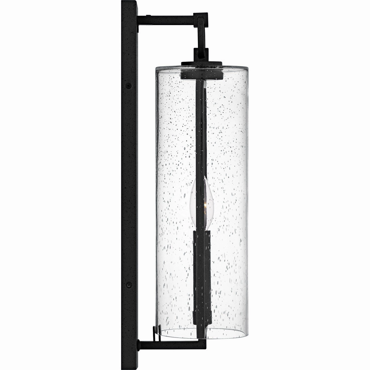 Redan One Light Outdoor Wall Lantern Stone Black