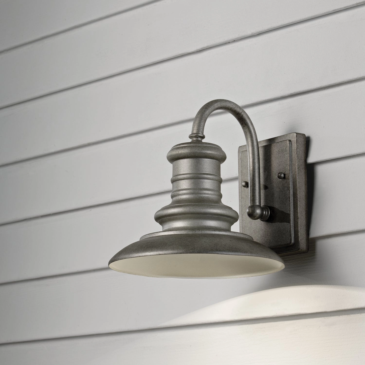 Redding Station LED Outdoor Wall Sconce Tarnished Silver