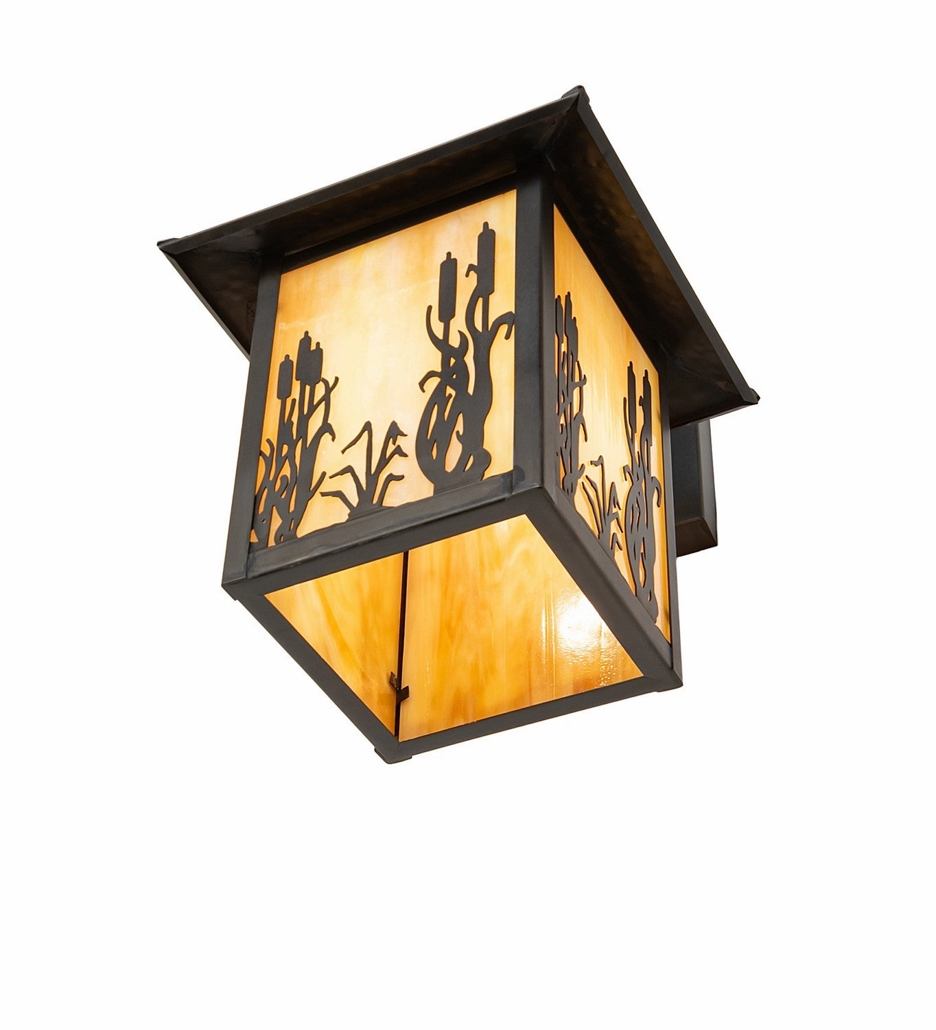 Reeds & Cattails One Light Wall Sconce Black Patina