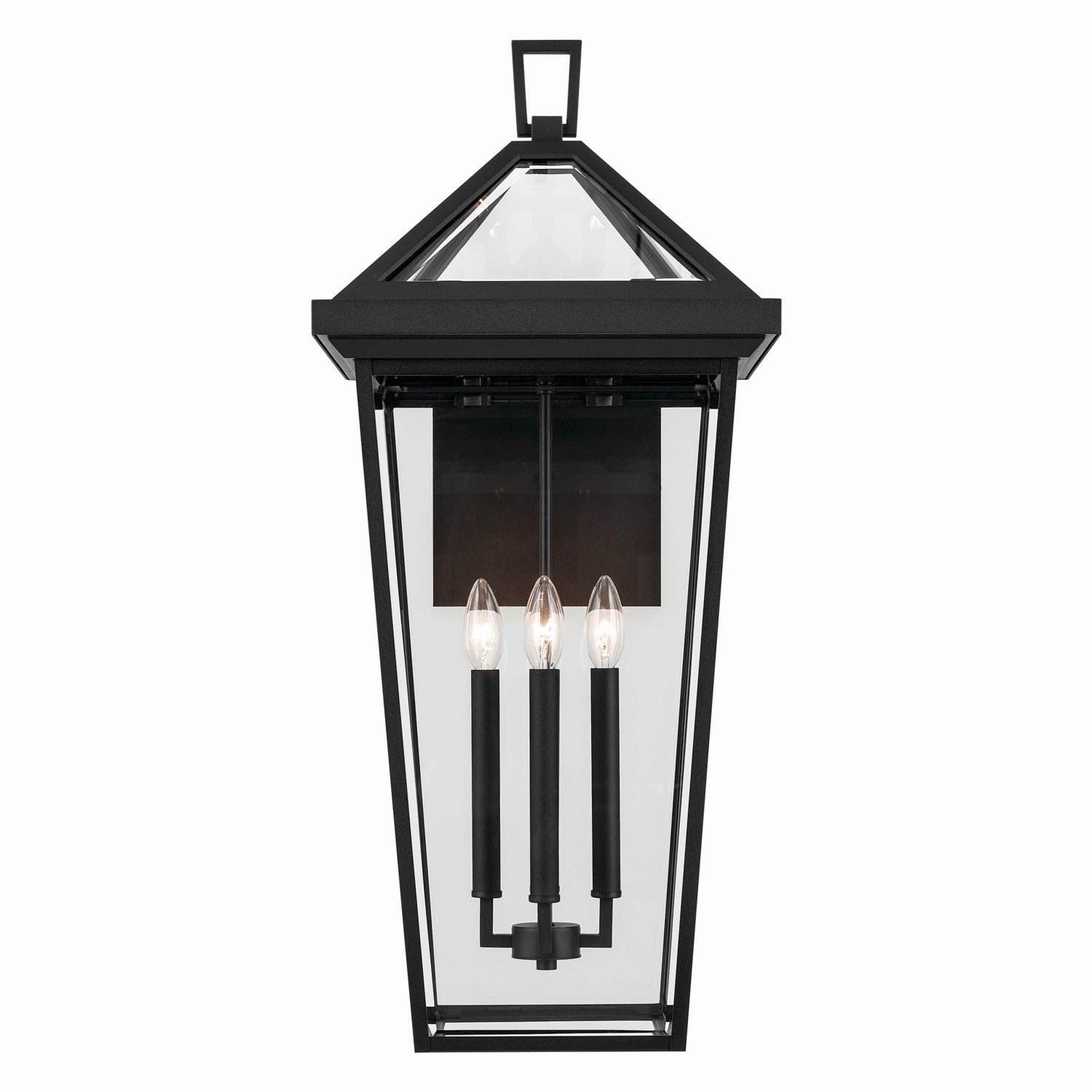 Regence Four Light Outdoor Wall Mount Textured Black