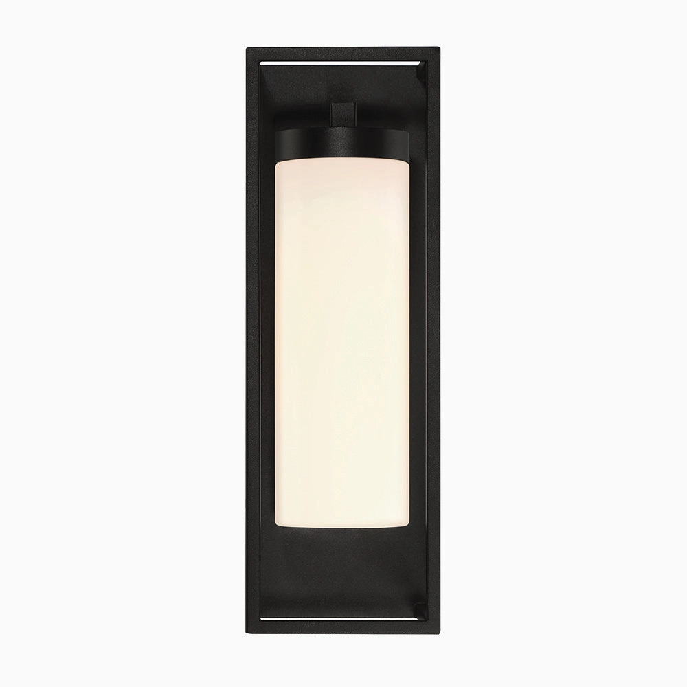 Ren One Light Outdoor Wall Sconce Black