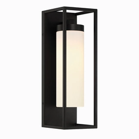 Ren One Light Outdoor Wall Sconce BlackOutdoor wall sconces with motion sensor