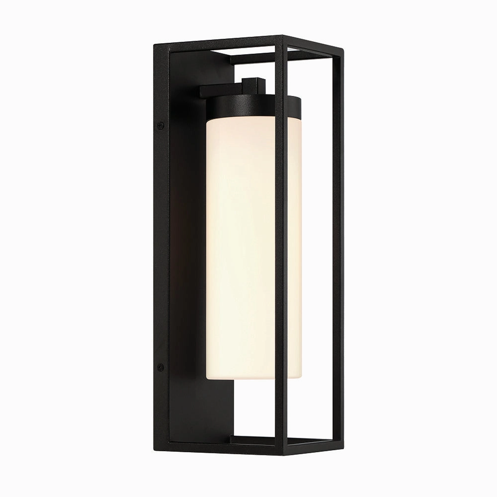 Ren One Light Outdoor Wall Sconce Black