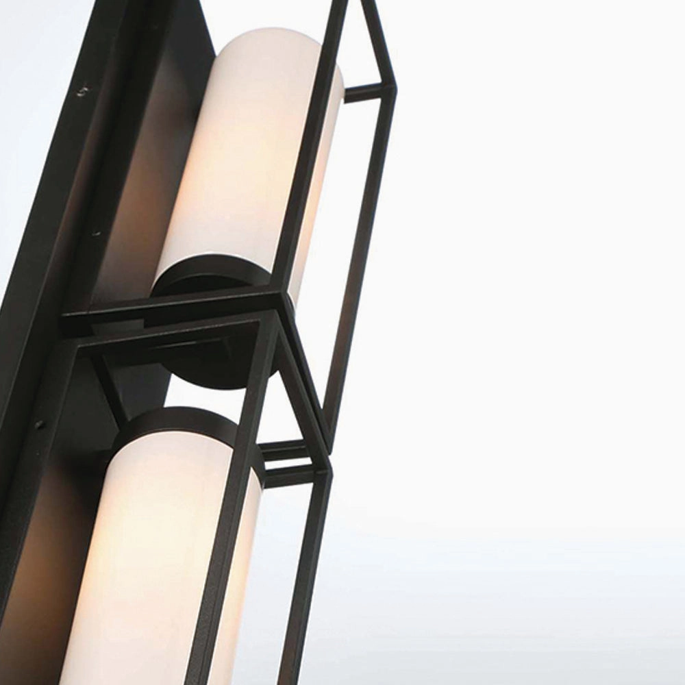 Ren Two Light Outdoor Wall Sconce Black