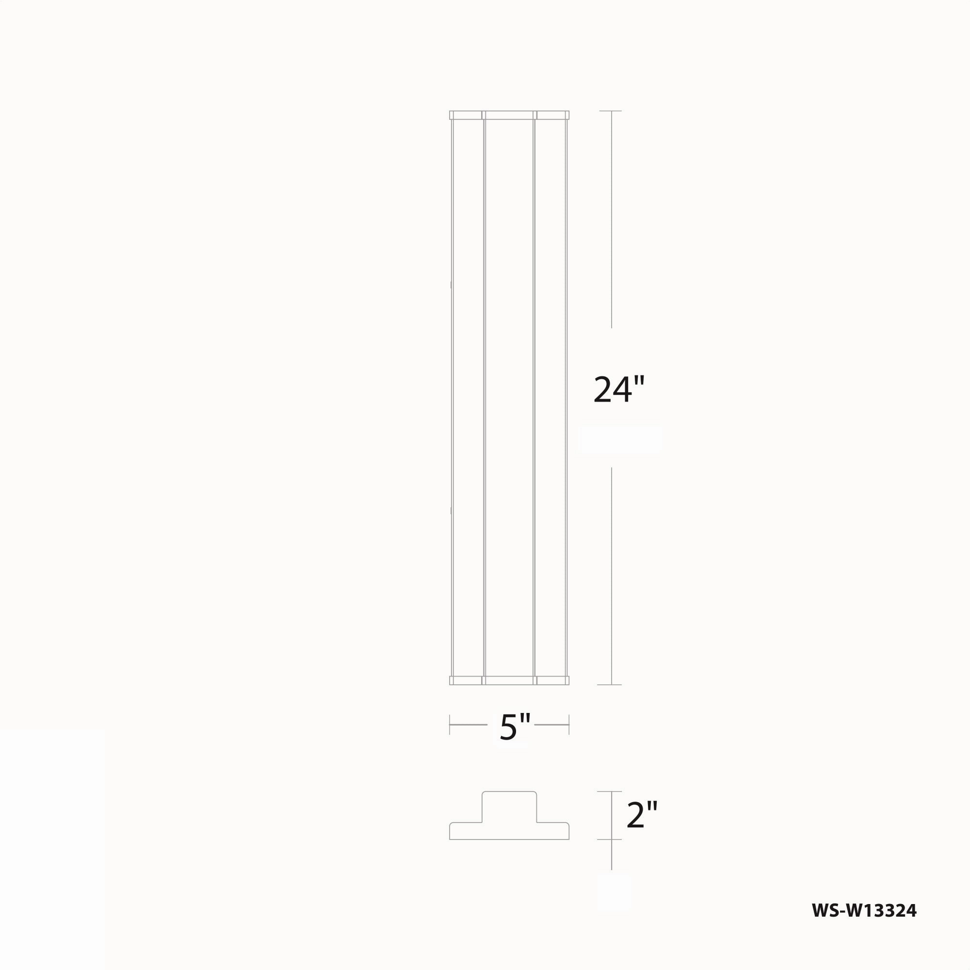 Revels 24" LED Outdoor Wall Light