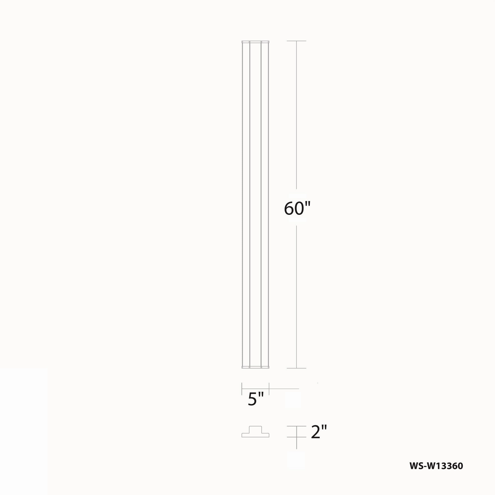 Revels 60" LED Outdoor Wall Light