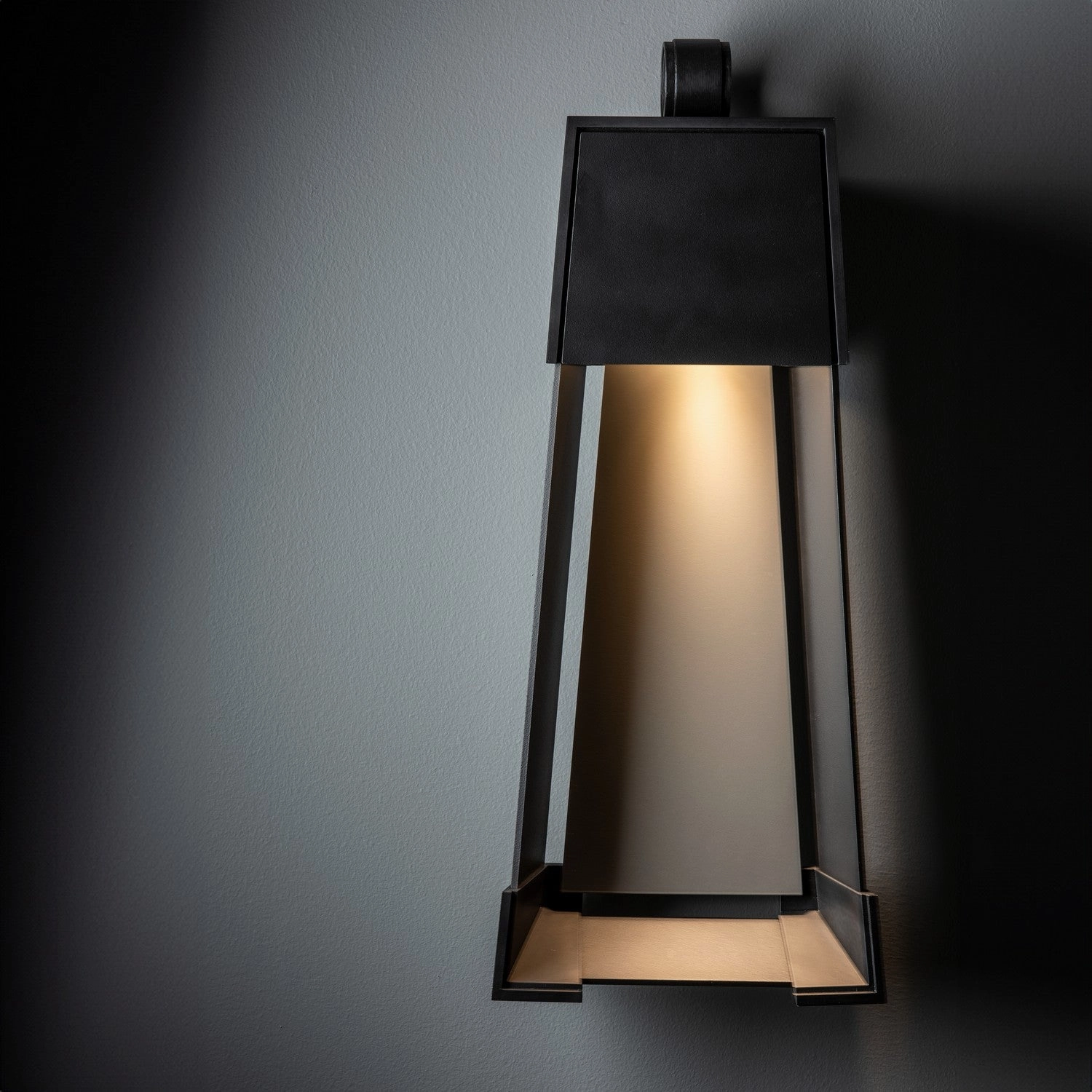 Revere One Light Outdoor Wall Sconce Coastal Black