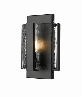 Rezi One Light Wall Sconce Matte BlackOutdoor wall sconces with motion sensor