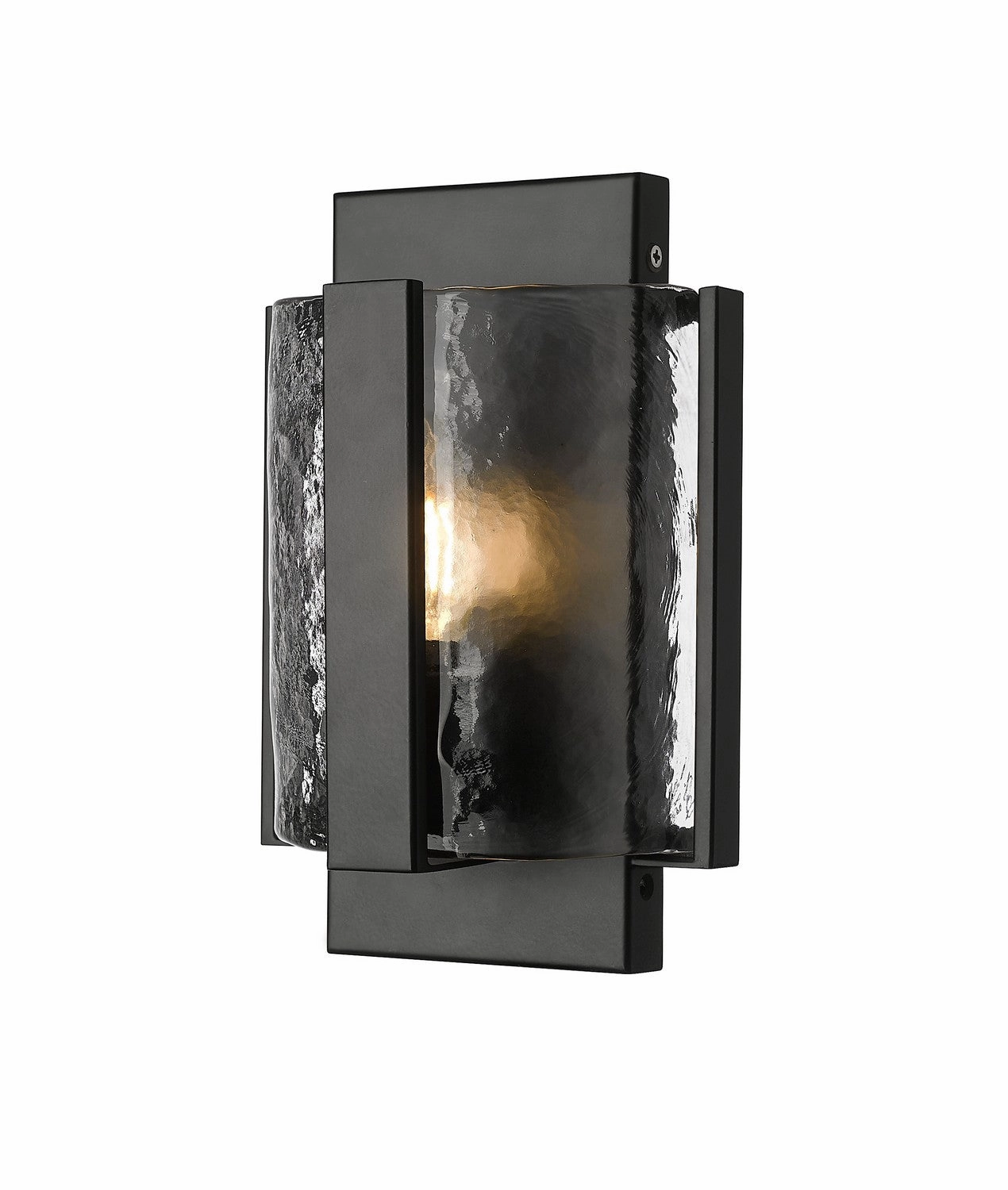 Rezi One Light Wall Sconce Matte BlackOutdoor wall sconces with motion sensor