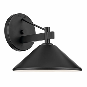 Ripley One Light Outdoor Wall Mount BlackOutdoor wall sconces with motion sensor