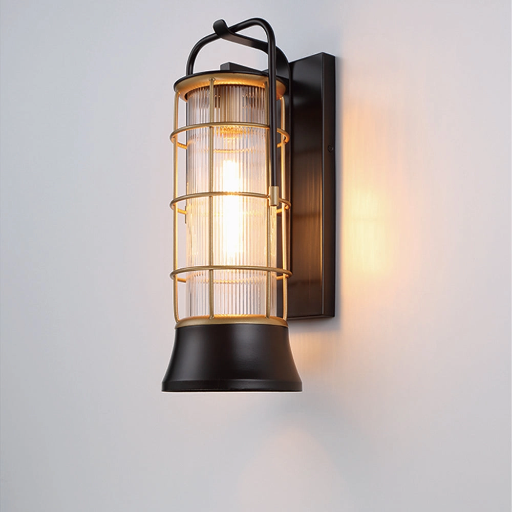 Rivamar One Light Lantern Gold-Black